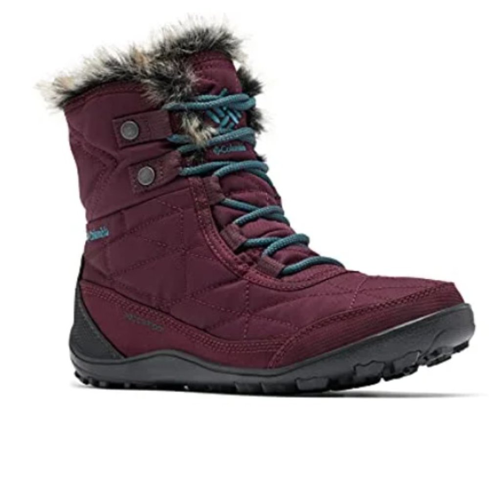 Columbia minx shorty III snow boot epic plum / river blue